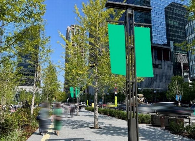 GGOいちょう並木フラッグ